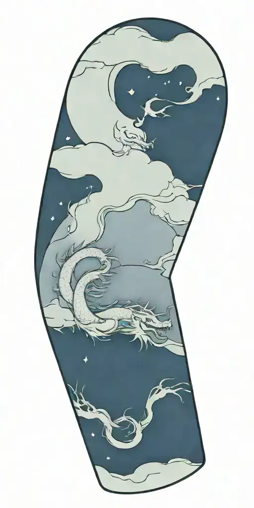 Chinese Dragon Moon Theme