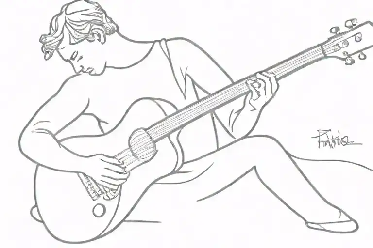 Man Playing Guitar