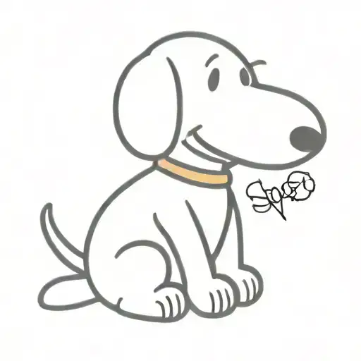 Snoopy Sitting