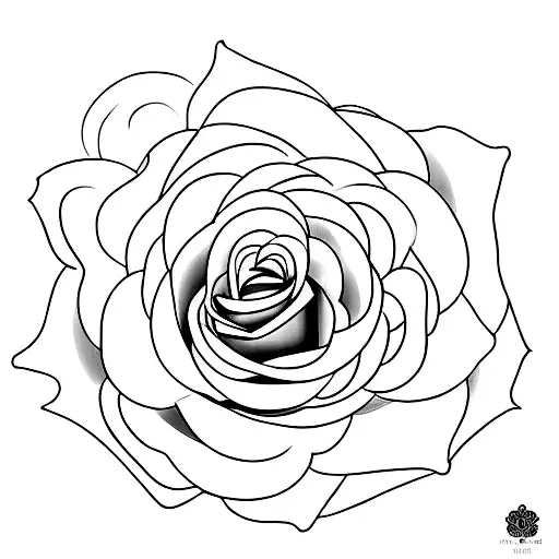 A Minimalist Design Of A Rose Intertwined With A Bible Verse About Love