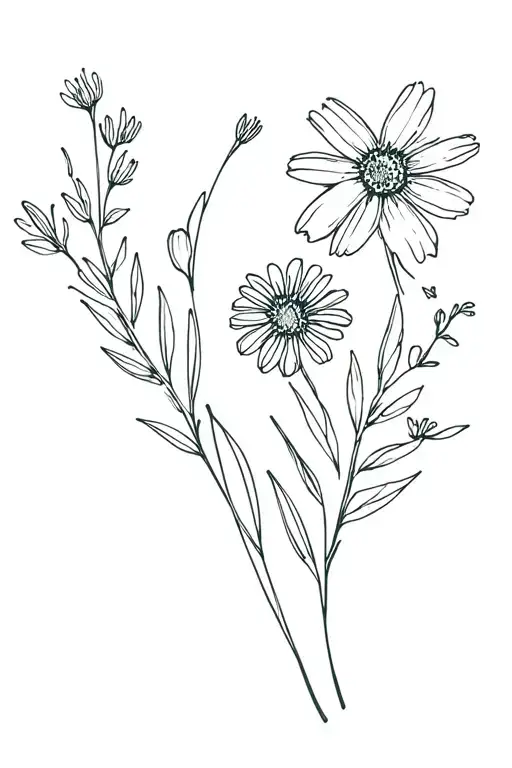 Wildflower Bouquet With May And November Birth Month Flowers