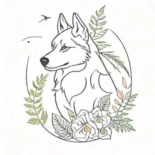 Huskies Forest Rose Reed Ferns