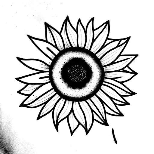 Sunflower With Face