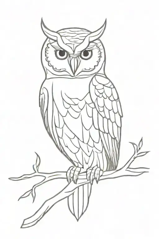 Owl Perched Regally