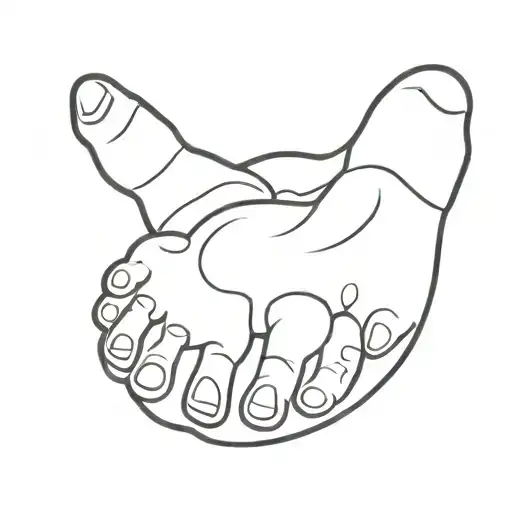 Mini Baby Foot Print