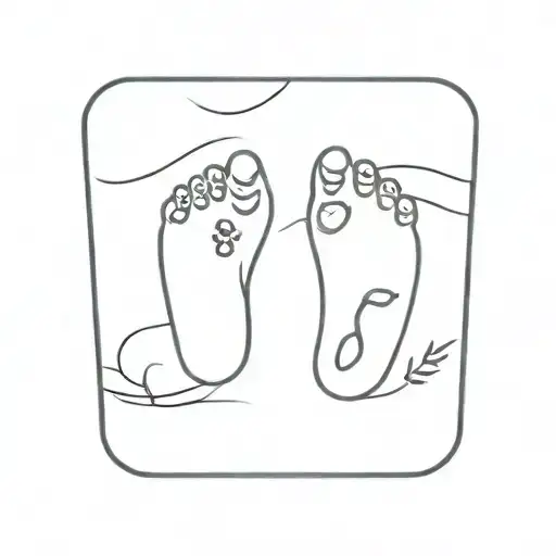 Mini Baby Foot Print