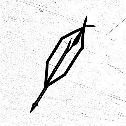 An Arrow Going Through 12 Rings