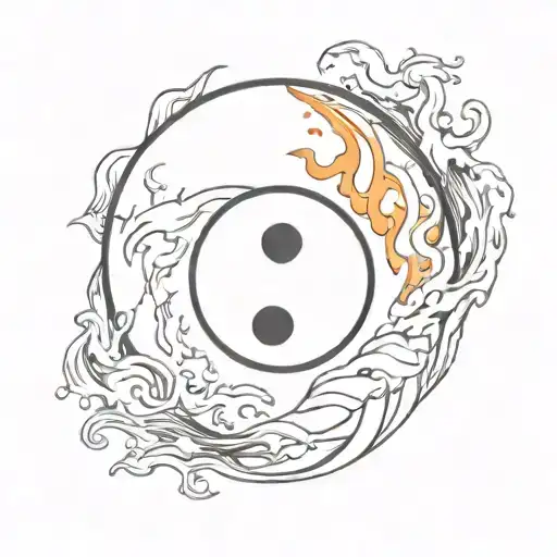 Ying Yang Water And Fire