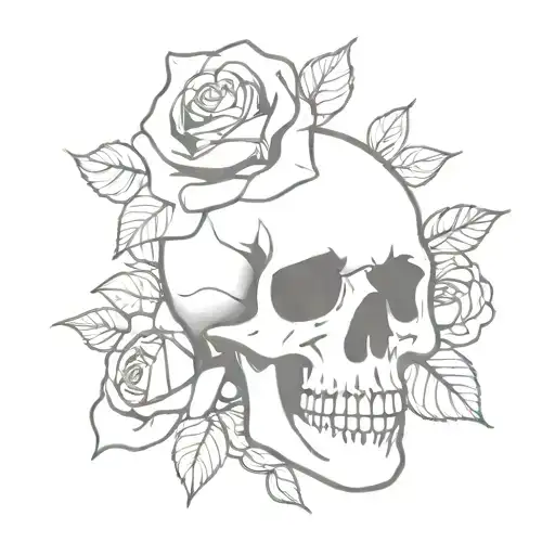 Skull And Roses