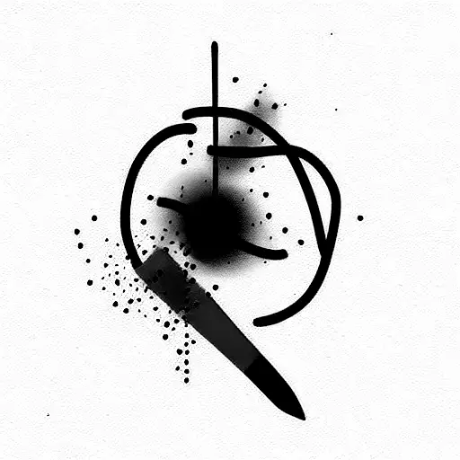 Splash Of Color And Brush