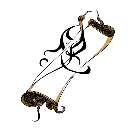 Demon Writing A Scroll