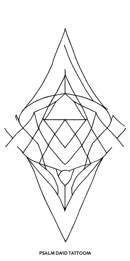 Psalm David Geometric Mandala Design