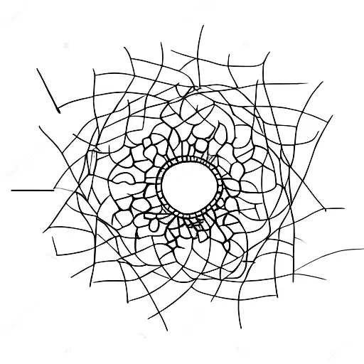 Three Interconnected Hearts Made Of Dandelion Seeds