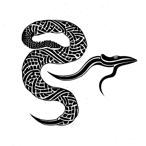 Samurai Sword And Serpant