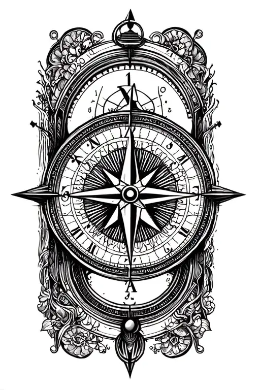 Compass And Clock