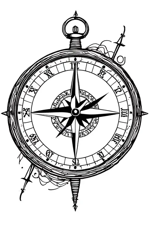 Compass And Clock