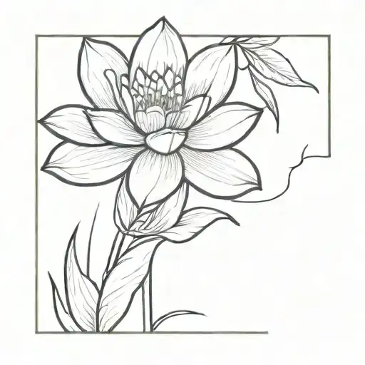 Water Lily And Daffodil