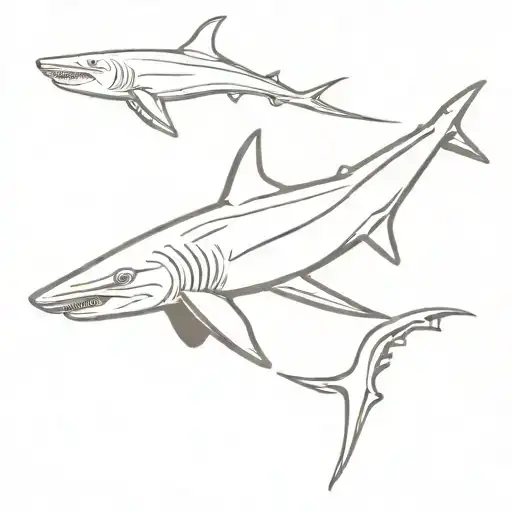 Hammerhead Shark Swimming