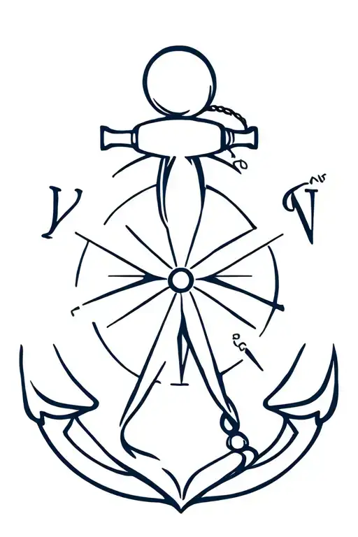 Compass And An Anchor