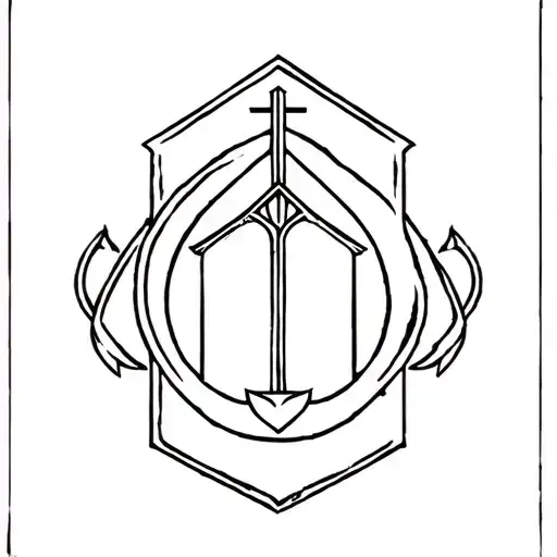 Church With Grim Reaper With Scythe