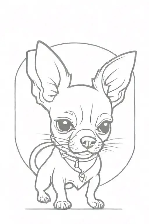 Chihuahua Dog With Tongue Coming