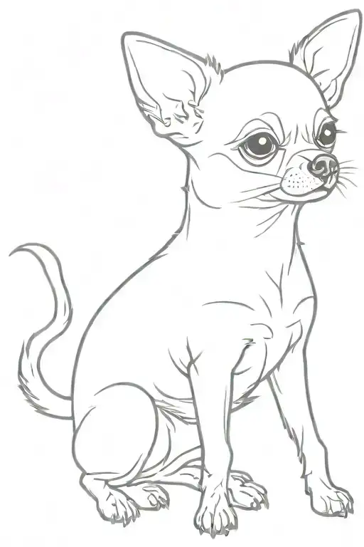 Chihuahua Dog With Tongue