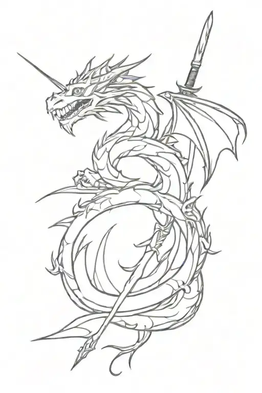 Dragon And Sword And Magic