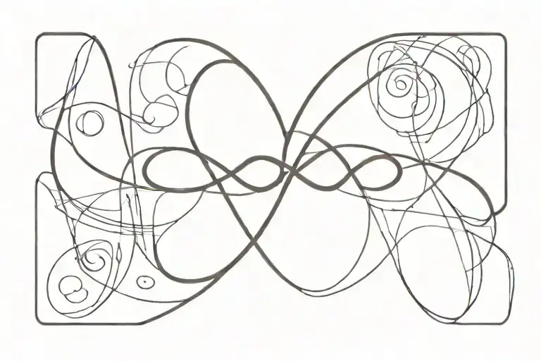 Infinity Loop Written To The Sun And Back 100 Times