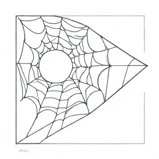 Quarter Circle Spiderweb Half Chest Piec