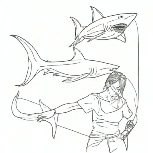 Shark Tattoo Woman
