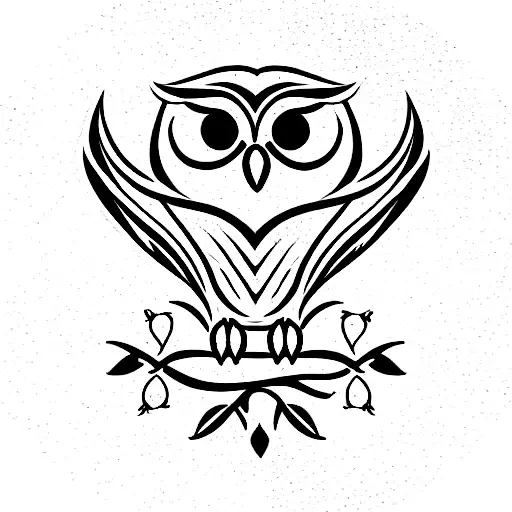 Owl Fleur De Lis