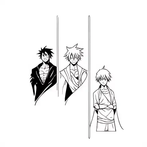 Monster Trio Zoro Sanji Luffy One Piece