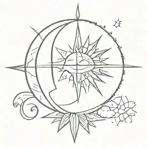 Sun And Moon Compas Travel