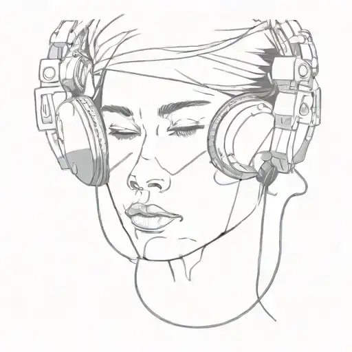 Headphones Over Something That Simbolizez Healing Pain