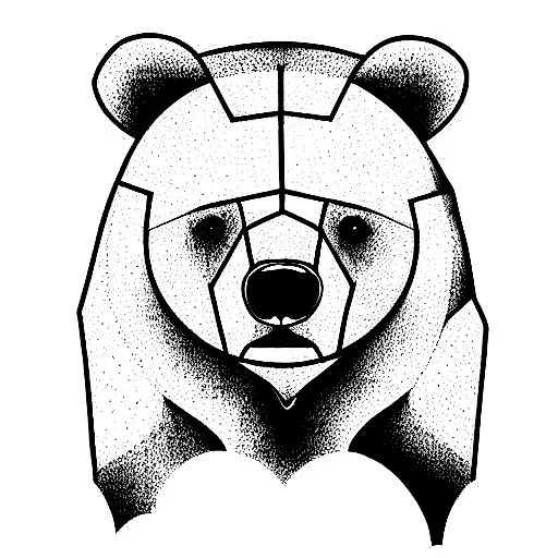 Bear On All Fours Wearing A Shirt