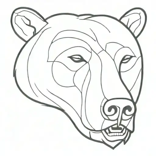 Bear Head Open Mouth Open