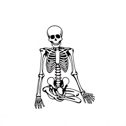 Skeleton Sitting