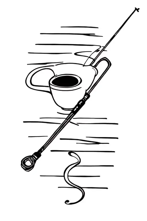 Coffee And Fishing Pole