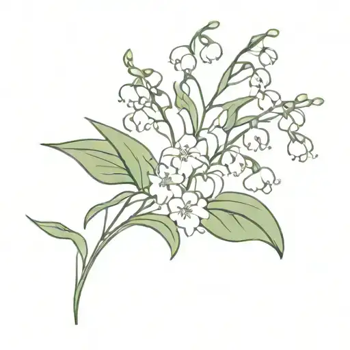 Lily Of The Valley And Hawthorne Flower