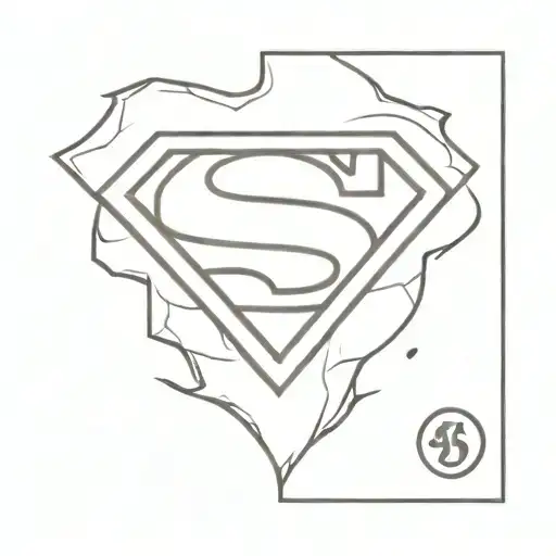 Superman Shield Without The Letter S With Volleyball On Fire Inside The Shield