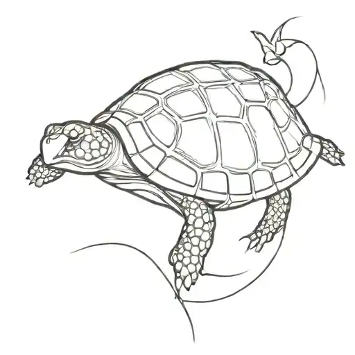 Turtle Climbing Stairs