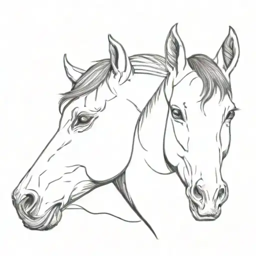 Horse Face And Dog Face