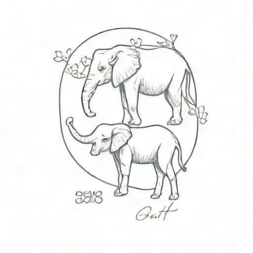 Elephant Fox Lamb Text