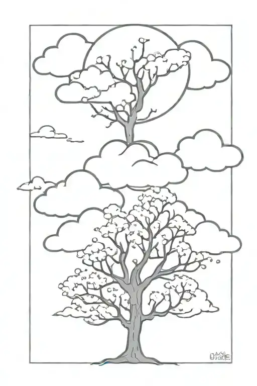 Clouds Surrounding Tree Of Knowledge