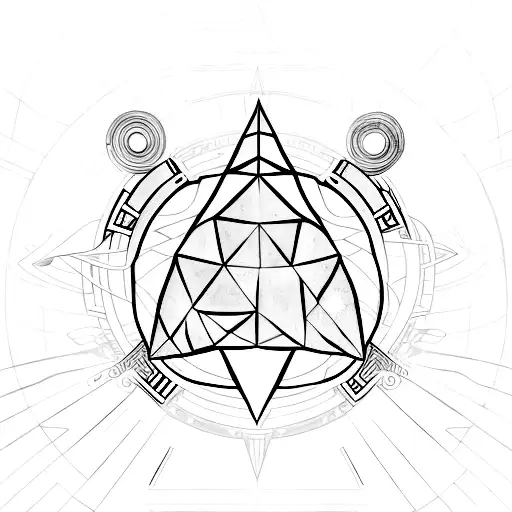 Titan Symbol From Destiny With Extra Lines Around