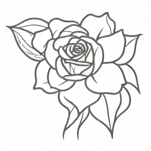 Rose With Roman Numeral