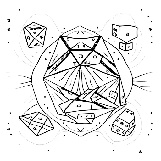 All Planets In A Line Made Of Dice