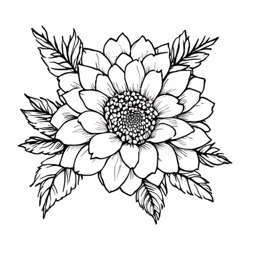 Fine Line Dahlia Bouquet