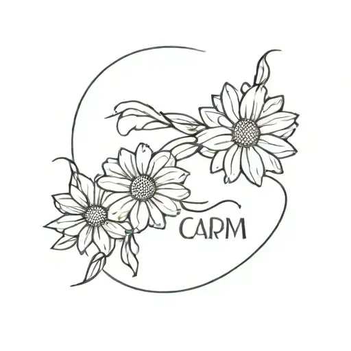 Daisy And Capricorn Sign Simple