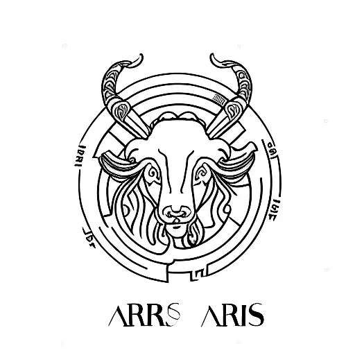 Aries Zodiac Glyph Sign